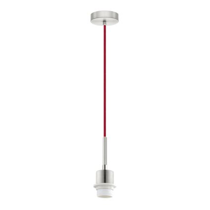 Brilagi - Suspension LED sur câble NUBILA 1xE27/60W/230V Ø 14 cm rouge/crème