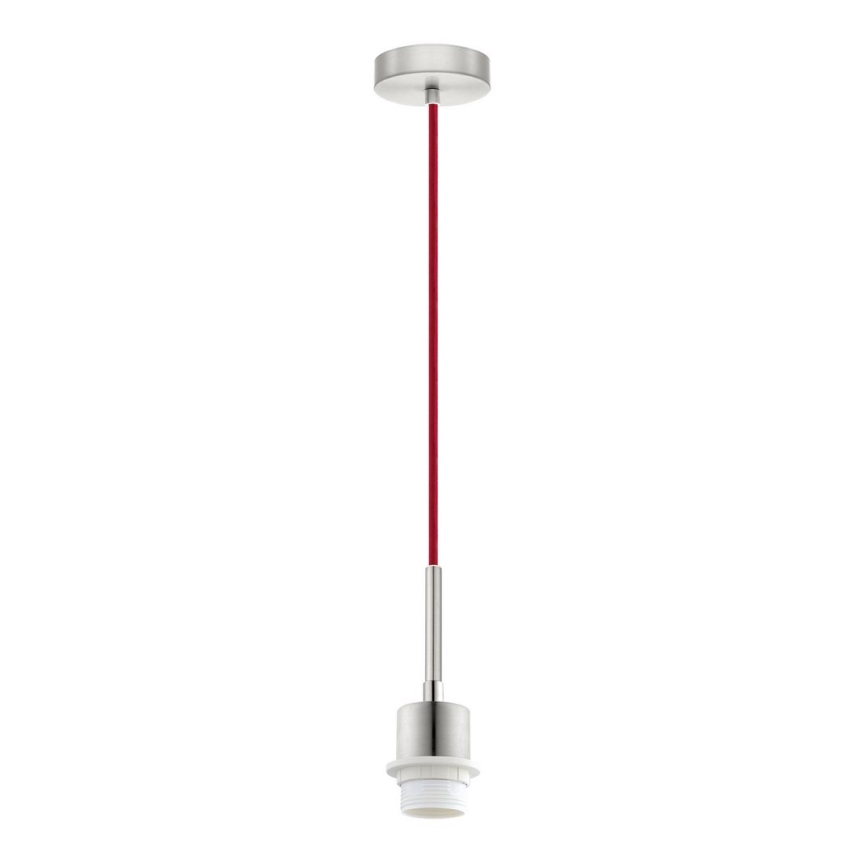 Brilagi - Suspension LED sur câble NUBILA 1xE27/60W/230V Ø 14 cm rouge/crème