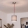 Brilagi - Suspension LED sur câble NUBILA 1xE27/60W/230V Ø 14 cm rouge/gris clair