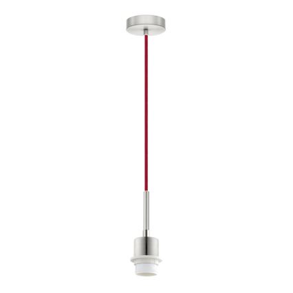 Brilagi - Suspension LED sur câble NUBILA 1xE27/60W/230V Ø 14 cm rouge pompéien
