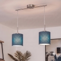 Brilagi - Suspension LED sur câble NUBILA 2xE27/60W/230V bleu foncé
