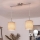 Brilagi - Suspension LED sur câble NUBILA 2xE27/60W/230V brun clair