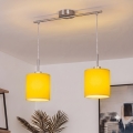 Brilagi - Suspension LED sur câble NUBILA 2xE27/60W/230V jaune