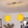 Brilagi - Suspension LED sur câble NUBILA 2xE27/60W/230V jaune