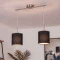 Brilagi - Suspension LED sur câble NUBILA 2xE27/60W/230V noire
