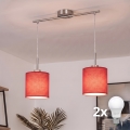 Brilagi - Suspension LED sur câble NUBILA 2xE27/60W/230V rouge