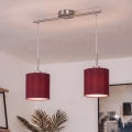 Brilagi - Suspension LED sur câble NUBILA 2xE27/60W/230V rouge pompéien