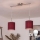 Brilagi - Suspension LED sur câble NUBILA 2xE27/60W/230V rouge pompéien