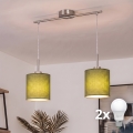 Brilagi - Suspension LED sur câble NUBILA 2xE27/60W/230V verte