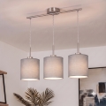 Brilagi - Suspension LED sur câble NUBILA 3xE27/60W/230V gris clair