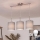 Brilagi - Suspension LED sur câble NUBILA 3xE27/60W/230V gris clair