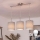 Brilagi - Suspension LED sur câble NUBILA 3xE27/60W/230V gris