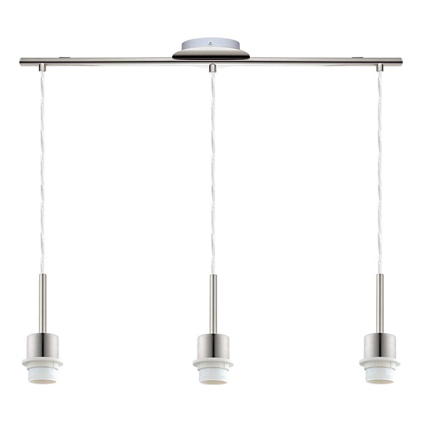 Brilagi - Suspension LED sur câble NUBILA 3xE27/60W/230V gris