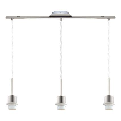 Brilagi - Suspension LED sur câble NUBILA 3xE27/60W/230V marron