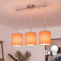 Brilagi - Suspension LED sur câble NUBILA 3xE27/60W/230V orange