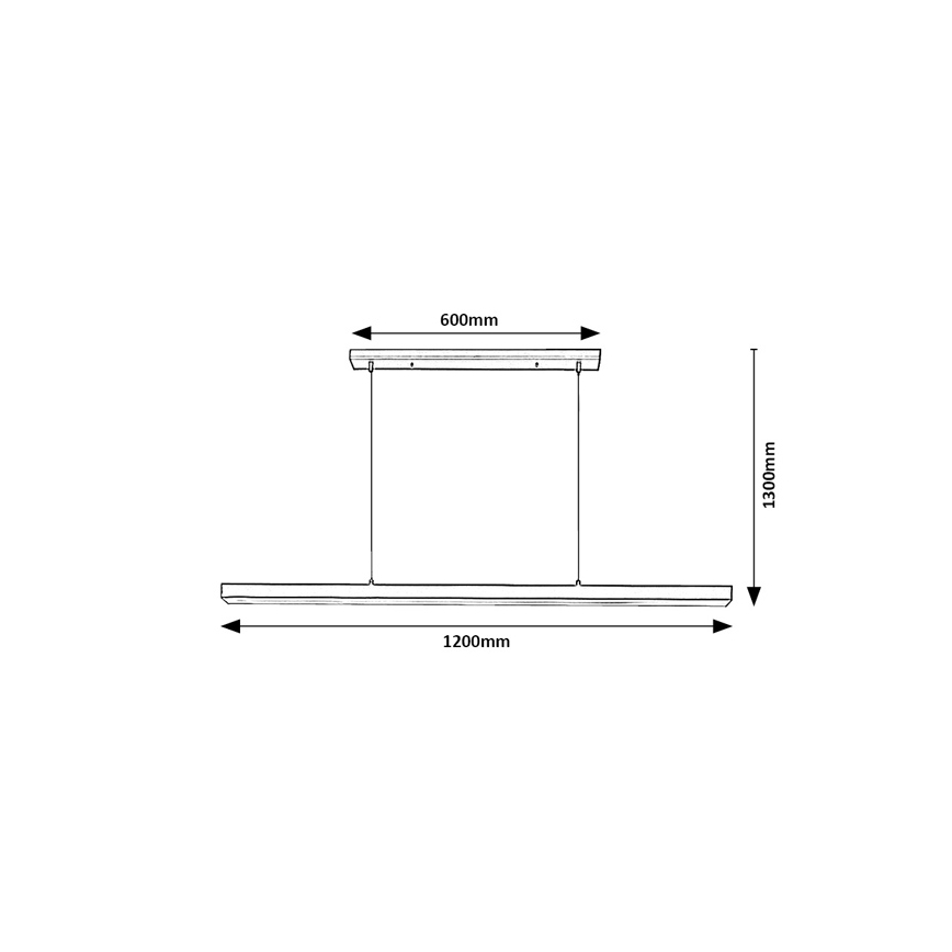 Brilagi - Suspension LED sur câble PAXIS LED/30W/230V 120 cm noir