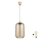 Brilagi - Suspension LED sur câble R GLASS 1xE27/60W/230V Ø 14 cm beige/marron fumé