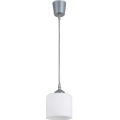 Brilagi - Suspension LED sur câble RETRO GLASS 1xE27/60W/230V Ø 10 cm argenté/blanc