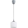Brilagi - Suspension LED sur câble RETRO GLASS 1xE27/60W/230V Ø 10 cm argenté/blanc