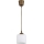 Brilagi - Suspension LED sur câble RETRO GLASS 1xE27/60W/230V Ø 10 cm brun/blanc