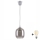 Brilagi - Suspension LED sur câble RETRO GLASS 1xE27/60W/230V Ø 14 cm argenté/gris fumé