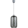 Brilagi - Suspension LED sur câble RETRO GLASS 1xE27/60W/230V Ø 14 cm argenté / gris fumé