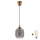 Brilagi - Suspension LED sur câble RETRO GLASS 1xE27/60W/230V Ø 14 cm marron/gris fumé