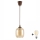 Brilagi - Suspension LED sur câble RETRO GLASS 1xE27/60W/230V Ø 14 cm marron / marron fumé