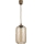 Brilagi - Suspension LED sur câble RETRO GLASS 1xE27/60W/230V Ø 14 cm marron/marron fumé