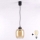 Brilagi - Suspension LED sur câble RETRO GLASS 1xE27/60W/230V Ø 14 cm noir/brun fumé
