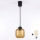 Brilagi - Suspension LED sur câble RETRO GLASS 1xE27/60W/230V ø 14 cm noir/brun fumé