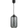 Brilagi - Suspension LED sur câble RETRO GLASS 1xE27/60W/230V Ø 14 cm noir/gris fumé
