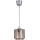 Brilagi - Suspension LED sur câble RETRO GLASS 1xE27/60W/230V Ø 15 cm argenté/beige fumé