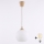Brilagi - Suspension LED sur câble RETRO GLASS 1xE27/60W/230V Ø 15 cm beige/blanc