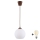 Brilagi - Suspension LED sur câble RETRO GLASS 1xE27/60W/230V Ø 15 cm marron/blanc