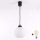 Brilagi - Suspension LED sur câble RETRO GLASS 1xE27/60W/230V Ø 15 cm noir/blanc
