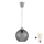 Brilagi - Suspension LED sur câble RETRO GLASS 1xE27/60W/230V Ø 18 cm argenté/gris fumé