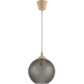 Brilagi - suspension LED sur câble RETRO GLASS 1xE27/60W/230V Ø 18 cm beige/gris fumé