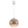 Brilagi - Suspension LED sur câble RETRO GLASS 1xE27/60W/230V Ø 18 cm blanc / brun fumé