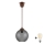 Brilagi - Suspension LED sur câble RETRO GLASS 1xE27/60W/230V Ø 18 cm marron/gris fumé