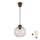 Brilagi - Suspension LED sur câble RETRO GLASS 1xE27/60W/230V Ø 18 cm marron/transparent