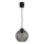 Brilagi - Suspension LED sur câble RETRO GLASS 1xE27/60W/230V Ø 18 cm noir/gris fumé