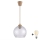 Brilagi - Suspension LED sur câble RETRO GLASS 1xE27/60W/230V Ø 25 cm beige/gris fumé
