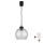Brilagi - Suspension LED sur câble RETRO GLASS 1xE27/60W/230V Ø 25 cm noir/gris fumé