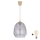 Brilagi - Suspension LED sur câble RETRO GLASS 1xE27/60W/230V Ø 26 cm beige/gris fumé