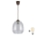 Brilagi - Suspension LED sur câble RETRO GLASS 1xE27/60W/230V Ø 26 cm marron/gris fumé