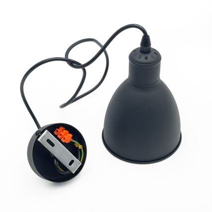 Brilagi - Suspension LED sur câble RIDDY 1xE27/60W/230V noire