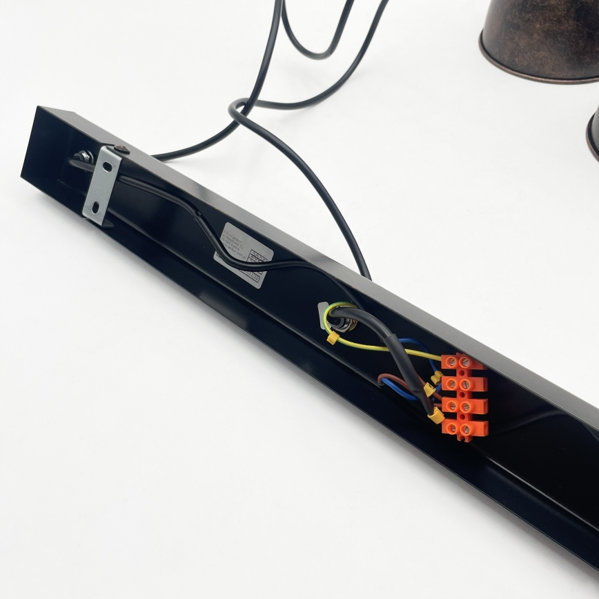 Brilagi - suspension LED sur câble RIDDY 3xE27/60W/230V cuivré/patiné