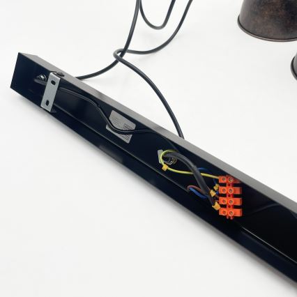Brilagi - suspension LED sur câble RIDDY 3xE27/60W/230V cuivrée/patinée