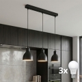 Brilagi - Suspension LED sur câble RIDDY 3xE27/60W/230V noire